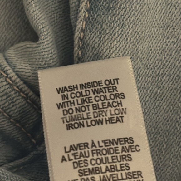 Good American Light Blue Cropped Jeans Denim Ankle Distressed Size 27 4 Stretchy - Picture 7 of 7